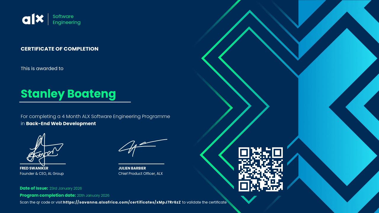 Back-End Web Development